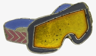 Ski Glasses Pin - Cobalt Blue