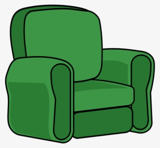 Chair Green Line - Recliner Clipart