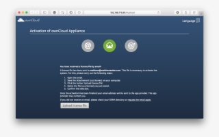 Activate The Owncloud X Trial Appliance - Owncloud Appliance