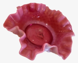Decor Glass Pink Candy Jar Vintage - Carving