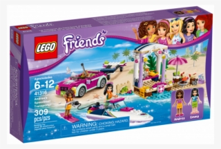 Lego Friends Andrea's Speedboat Transporter 41316