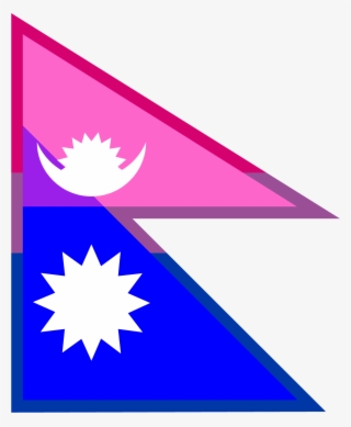 Flag Of Bisexual Nepal - Unique Flag In The World