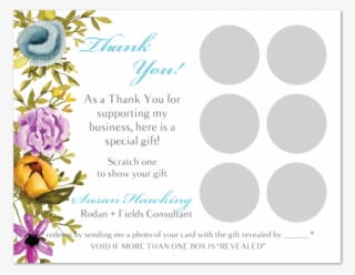 Lovely Florals Gift Card Scratcher - Gift Card