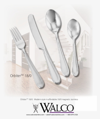 Download Spec Sheet - Walco S2505 7.63" Stainless Steel Frosted Vogue Dinner