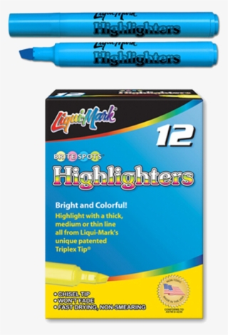 Liqui-mark Fluorescent Ink, Chisel Tip Broadline Markers,