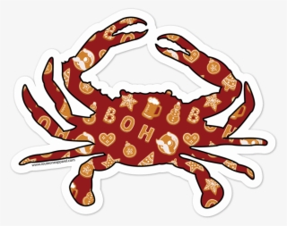 Natty Boh Christmas Cookie Crab / Sticker - National Bohemian