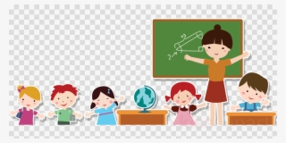 Teacher And Students Png Clipart Teacher Education - Teacher And Student Cartoon Png