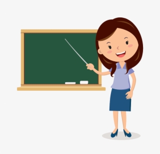Teacher Cartoon Blackboard - Teacher Animation