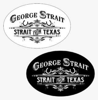 George Strait Oval Sticker - George Strait Sticker