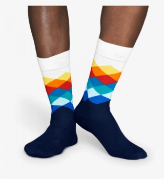 Faded Diamond Sock