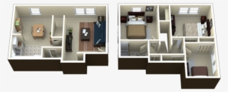 Arlington Townhomes & Apartments - 3 Bedroom 1.5 Bath Floor Plans Apartment