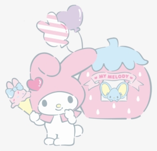 Mymelody Melody Mouse Icecream Pink Cute Balloon Strawb - Balloon