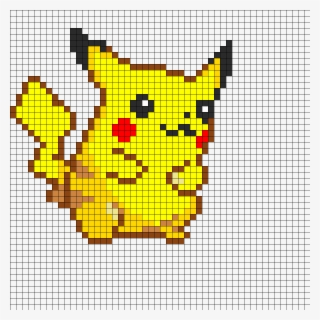 Pikachu Perler Bead Pattern Perler Bead Pattern / Bead - Pixel Art Pikachu Grid