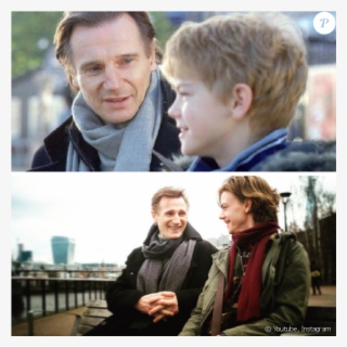 Liam Neeson Et Son Fils De Fiction, Thomas Brodie-sangster, - Love Actually 2 Cast
