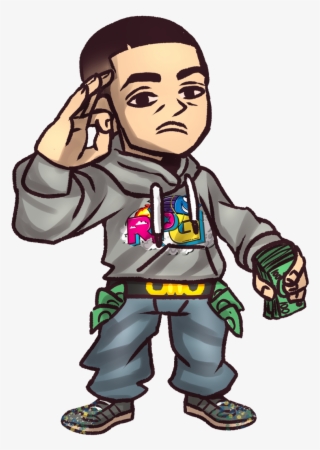 Lil Flash/lilturnup On Twitter - Glo Gang Cartoon Lil Flash Transparent PNG  - 1200x1200 - Free Download on NicePNG