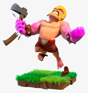 Giant Clipart Clash Clans - Raged Barbarian Clash Of Clans