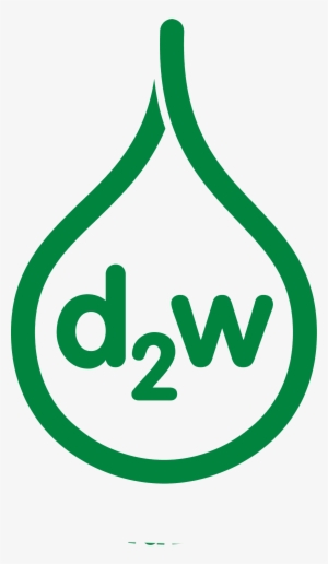 D2w Dark Green New Pantone Cut Out D2w Droplet - Oxo Biodegradable Plastic Logo