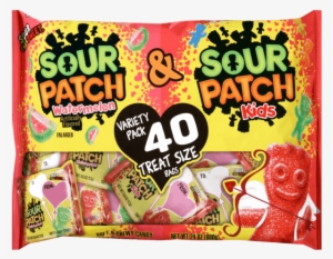 00 For Sour Patch Kids Valentine's Treat Size Variety - Sour Patch Variety Soft Candy 0.6 Oz, 40 Ct