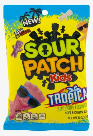 Sour Patch Kids, Tropical Soft And Chewy Candy, 8 Oz - Tropical Sour Patch Flavors