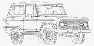 Svg Library Dopravn Prost Edky Omalov Nka Omalovnka - Ford Bronco Drawing