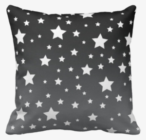 White Stars Ombre Throw Pillow - Blue