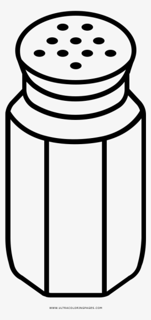 Salt Shaker Coloring Page - Salt And Pepper Shakers Drawing