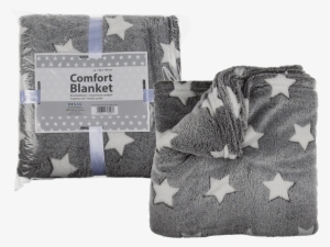 Grey And White Star Blanket