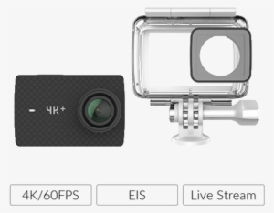 Salt Transparent 60fps - Yi 4k Action Camera Waterproof Case White
