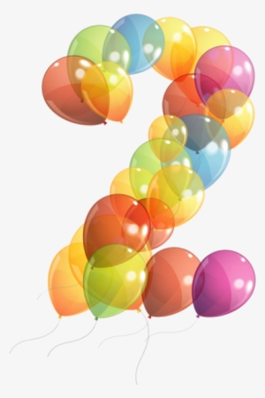 Number 2 Balloon Png