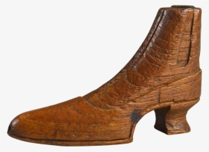 Miniature Victorian Hand Carved Wooden Boot Ladies - High Heels