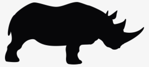 Vector Transparent Download Rhino Head Silhouette At - Rhino Silhouette Clip Art