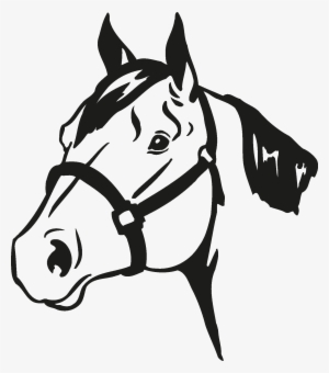 Horse Head Silhouette - Horse 4 H Logo