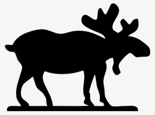 Animals, Head, Silhouette, Cartoon, Mammals, Moose - Moose Clipart Black