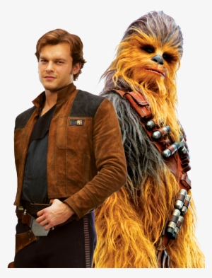 Han Solo Meets His Mighty Future Copilot Chewbacca - Han Solo And Chewbacca Png