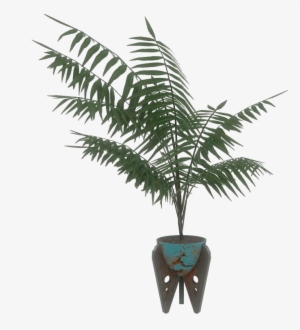 Fo4 Blue Potted Plant - Potted Plants Png