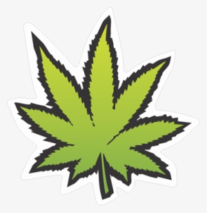 Weed Joint Png Marijuana Sticker Decal Vinyl Weed Cannabis - Leaf