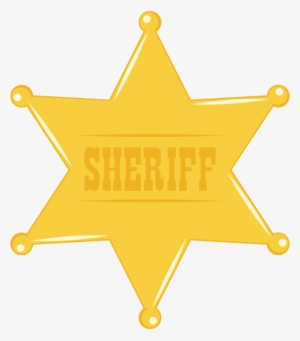 Sheriff Star Badge Clip Art Transparent Library - Estrella De Sheriff Rosada