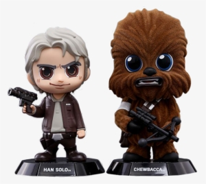 Han Solo & Chewbacca Episode Vii The Force Awakens - Star War Cosbaby Han Solo