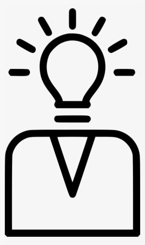 Creative Mind Thinking Idea Bulb Person Enterpreneur - Vector Graphics