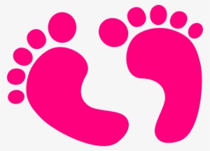 Pink Baby Feet Clip Art At Clker - Baby Clipart No Background