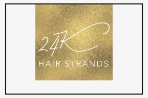 24k Hair Strands - Calligraphy