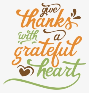 Give Thanks With A Grateful Heart 2 - Calligraphy