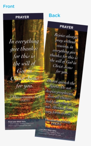 In Everything Give Thanks Bookmarks, Pack Of - Logos Trading Post 178803 Bibl