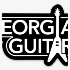 Georgia Guitars 4" X 2" Flying V Logo Sticker - Graphics