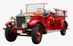 Fire Engine Png - Vintage Old Fire Truck Clipart