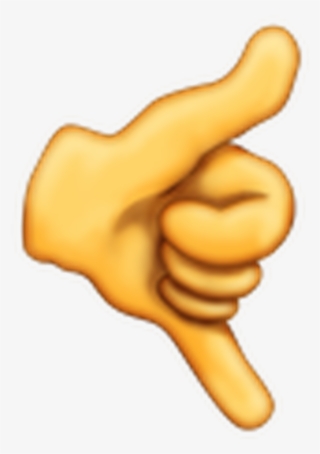 Clip Art Hang Loose Emoji - Hand Sign Emoji