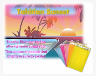 Tahitian Sunset Mixed Color Bubble Mailers Banner