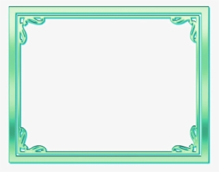 Turquoise Frame Png Photo - Borders And Frames For Certificate