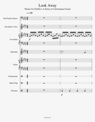 Look Away Sheet Music For Piano, Voice, Accordion, - Document