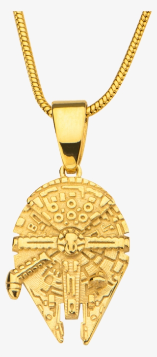Millennium Falcon Gold Pendant